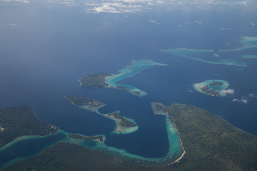 Aerial,View,Photograph,Of,Small,Islands,In,The,Solomon,Islands.