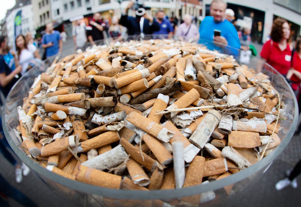 Collecting garbage on the Rhine
dohányzás
cigaretta
dohányipar
szemét
csikk
dohány