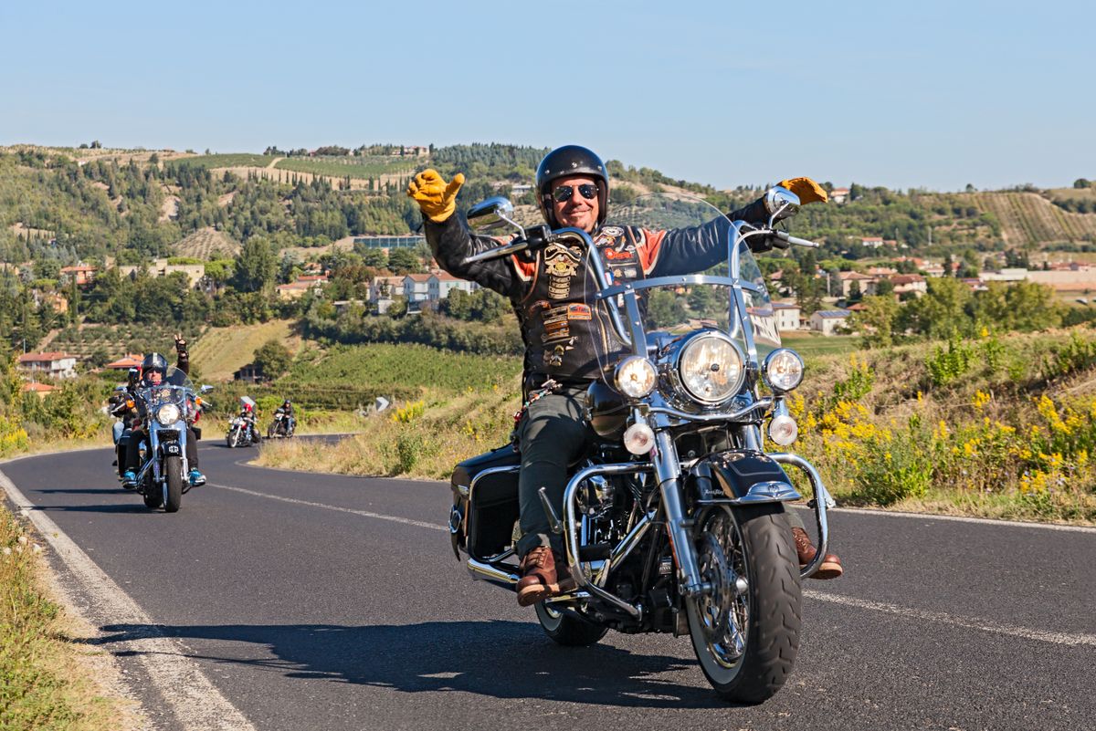 Riolo,Terme,,Italy,-,September,22:,Happy,Biker,Leads,A