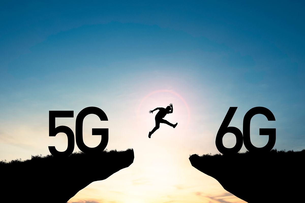 Technology,Transformation,Change,From,5g,To,6g,,,Silhouette,Businessman