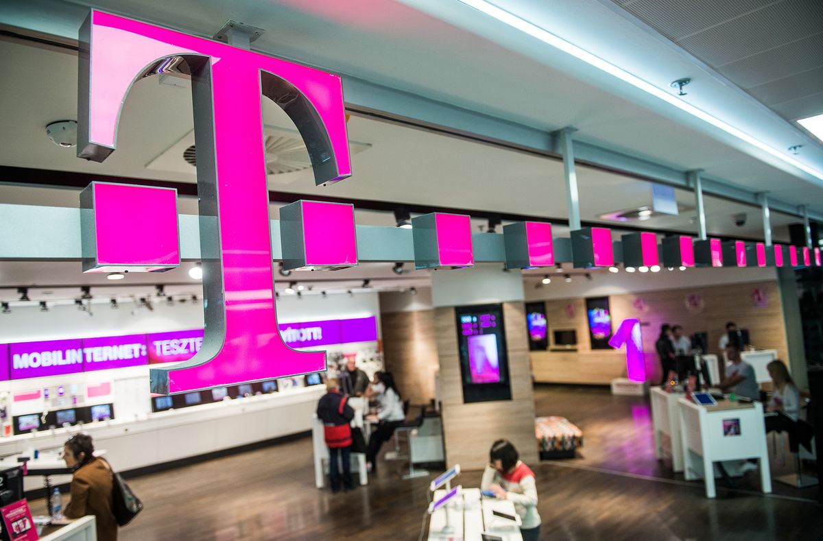 Inside A T-Mobile Retail Store, Operated By Magyar Telekom Nyrt., Ahead Of Earnings