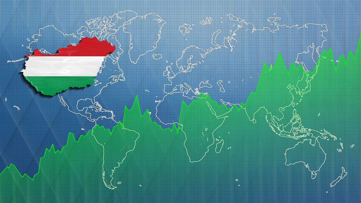 Magyarország térkép Map of Hungary, siker pénzügy financial success, gazdasági növekedés economy growth 