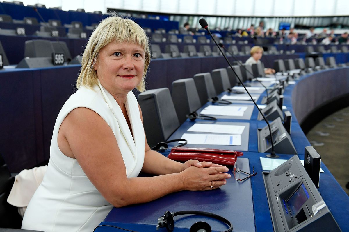Strasbourg, 2019. július 16.Gál Kinga, a Fidesz-KDNP képviselője az Európai Parlament plenáris ülésén Strasbourgban 2019. július 16-án.MTI/Koszticsák Szilárd