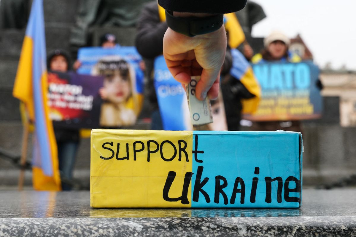 Ukrainians Demonstration In Krakow