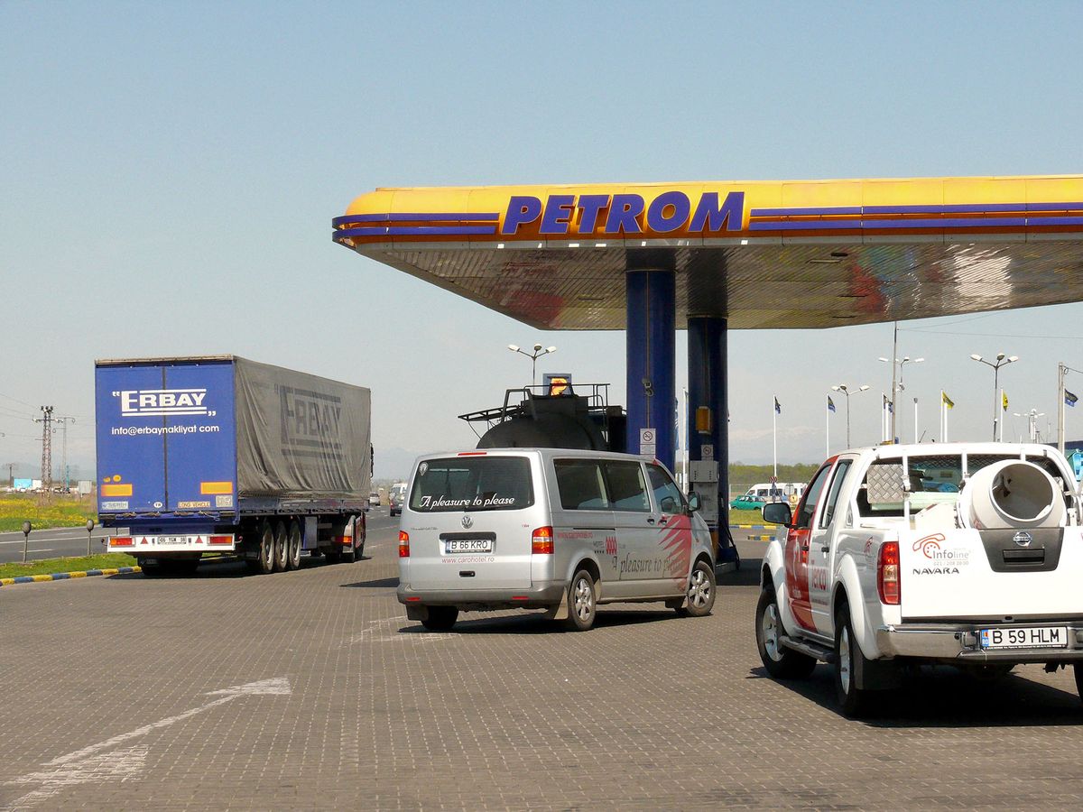 A petrol station pictured somewhere in Romania in April 2007. Photo: Uwe Gerig (Photo by Uwe Gerig / DPA / dpa Picture-Alliance via AFP)