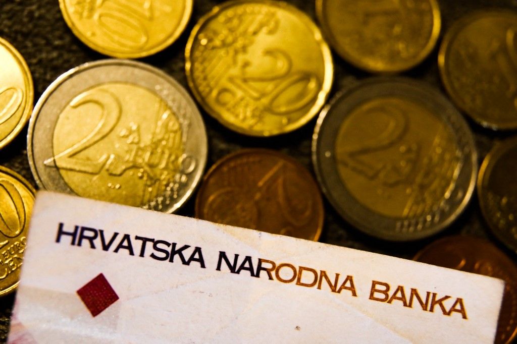 Croatia And Euro Currency Photo Illustrations