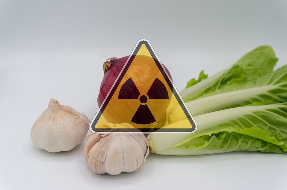 Vegetables,With,Radiation,Warnings.contaminated,Foods.radioactive,Soil.metaphor,For,Nuclear,Threat.nuclear,Leak,environmental