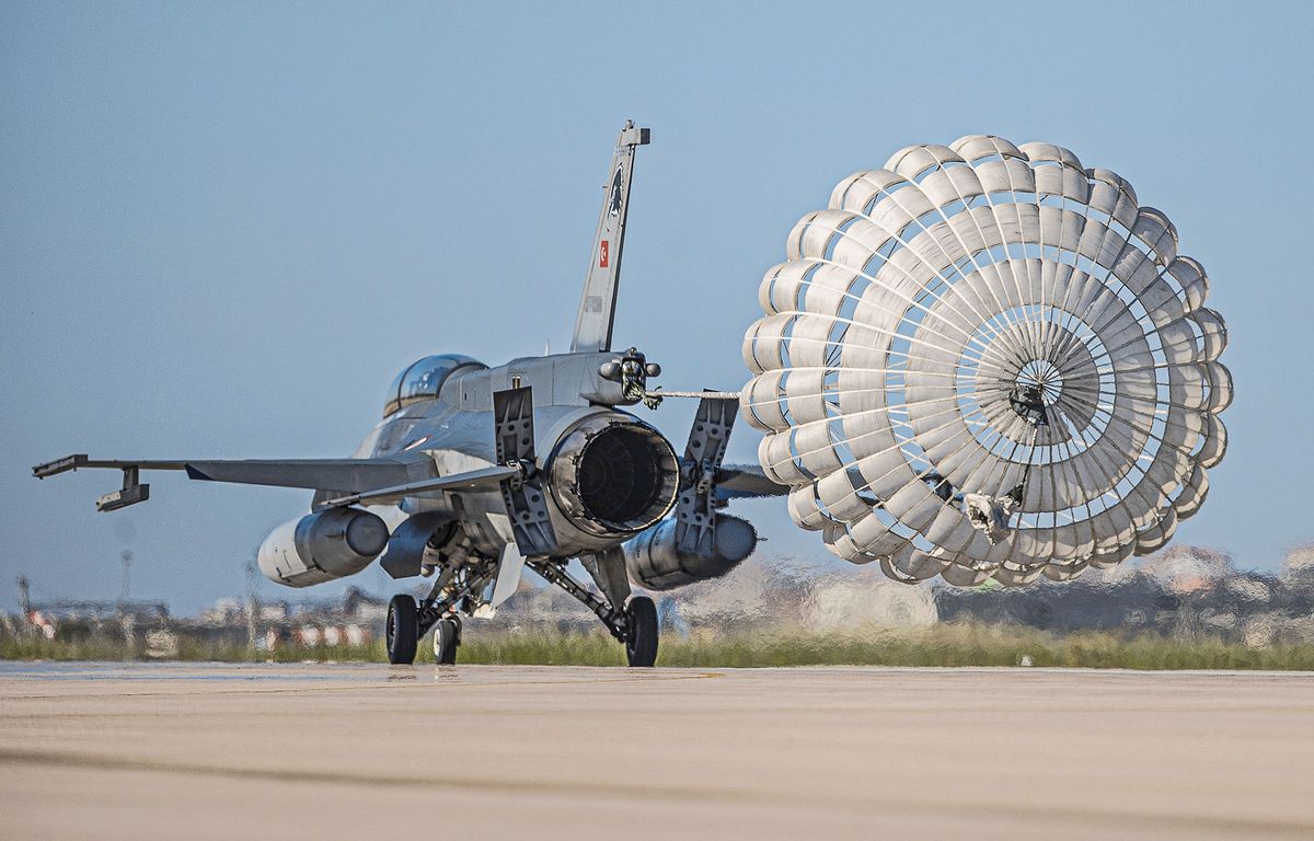 F-16 fighter aircrafts of the 161st fleet, coded as "Eagle" during day and "Bat" at night