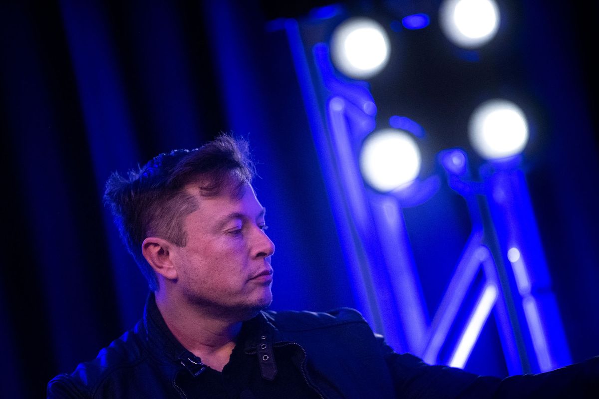 Elon Musk, founder of SpaceX, waits to speak during the Satellite 2020 at the Washington Convention CenterMarch 9, 2020, in Washington, DC. (Photo by Brendan Smialowski / AFP)
