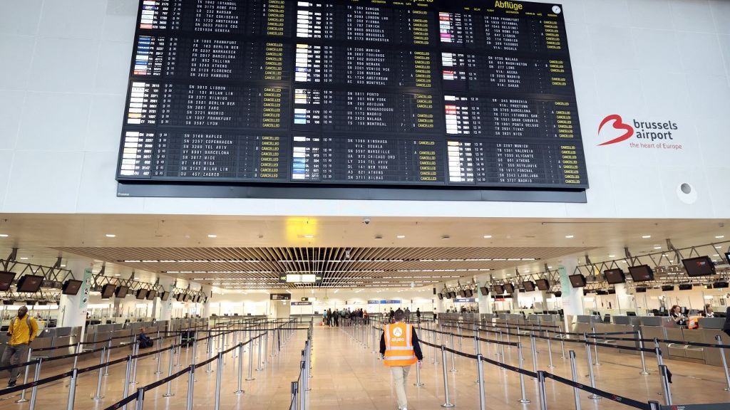 Brussels Airport cancels all departing flights due to national strike
