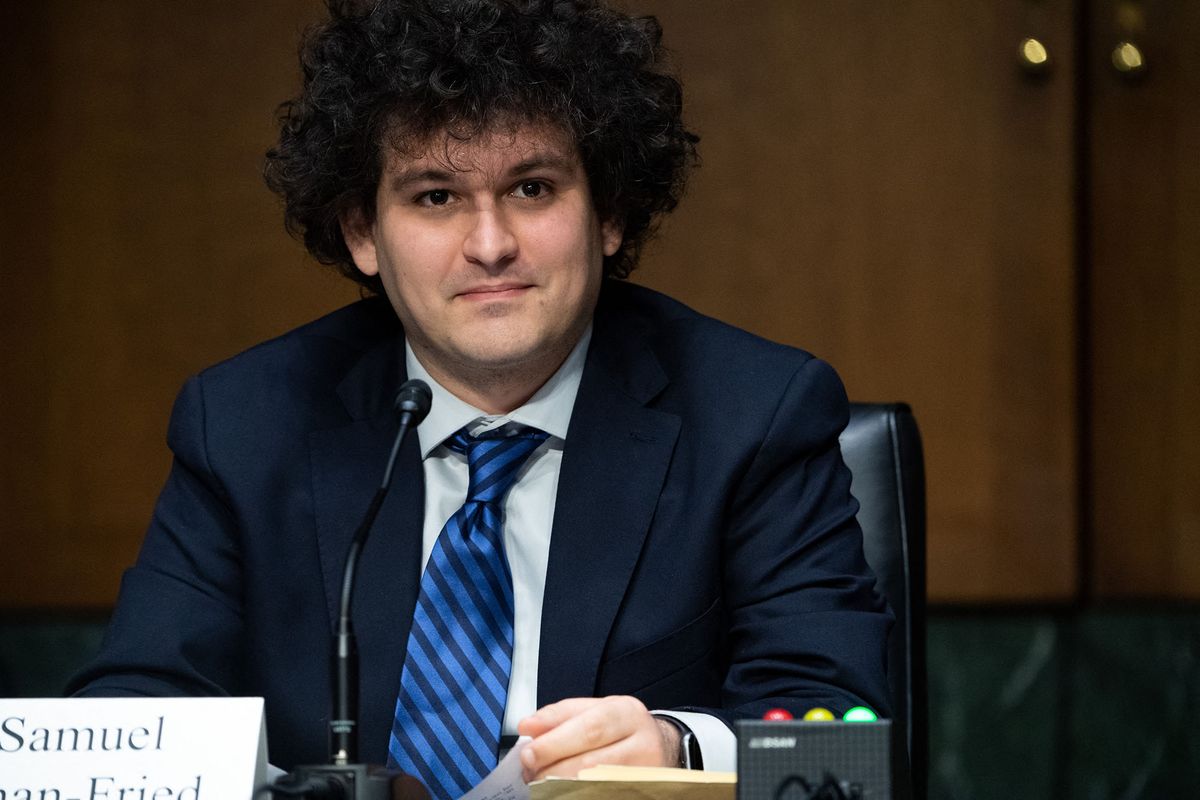 Samuel Bankman-Fried, founder and CEO of FTX, testifies during a Senate Committee on Agriculture, Nutrition and Forestry hearing about ìExamining Digital Assets: Risks, Regulation, and Innovation,î on Capitol Hill in Washington, DC, on February 9, 2022. (Photo by SAUL LOEB / AFP)