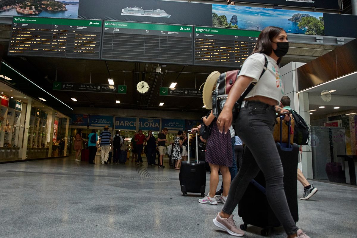 Madrid's Atocha Station Records An Increase In Travelers On July 1st