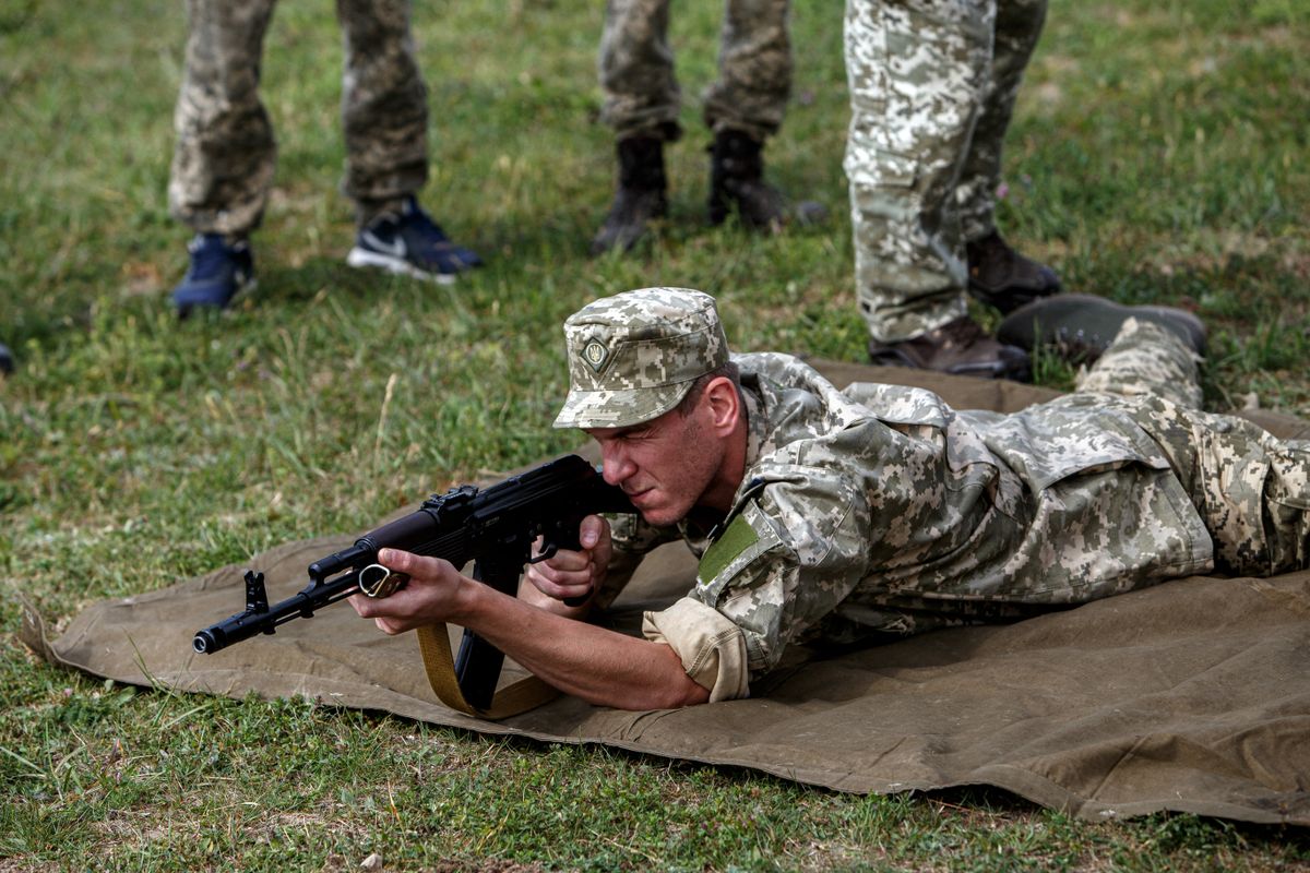 Drills of Zakarpattia Region Territorial Defence Forces