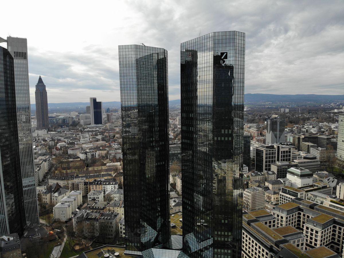 Frankfurt,Am,Main,,Germany,,Hesse:,Areal,View,Of,Deutsche,Bank
