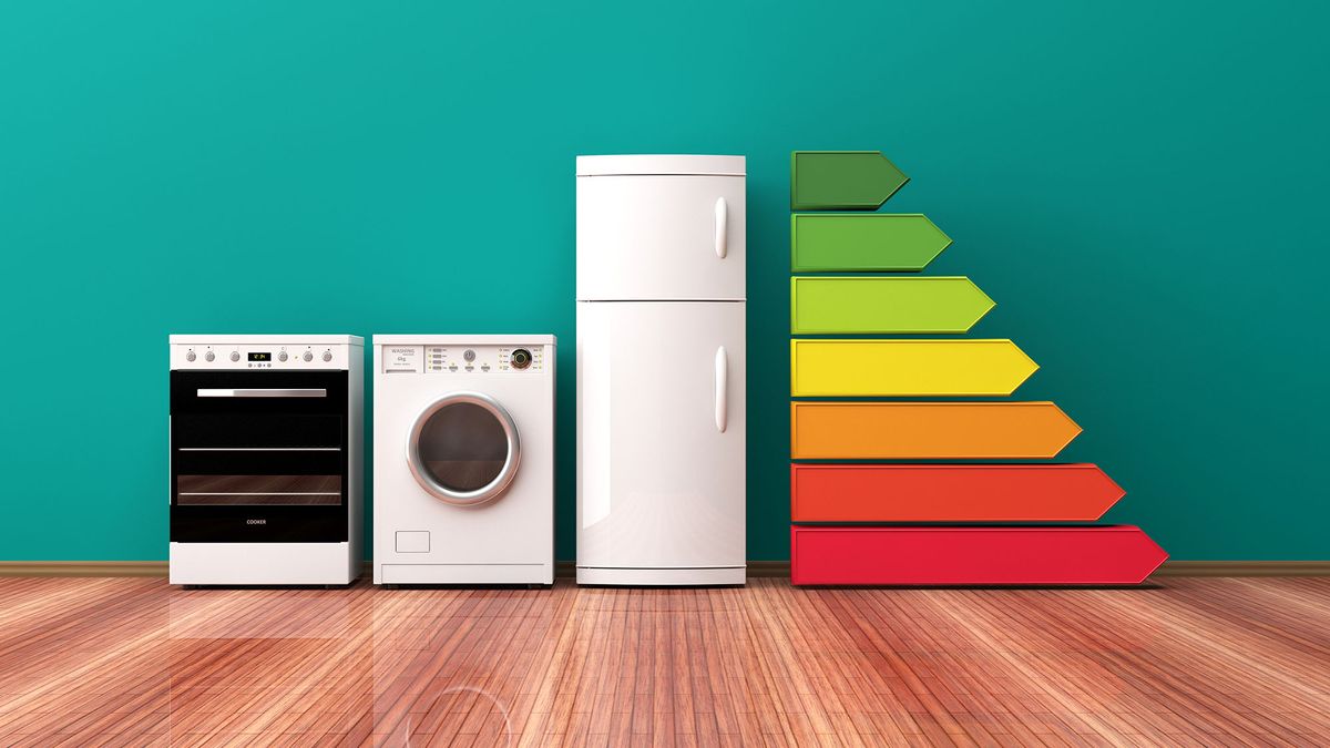 Home,Appliances,And,Energy,Efficiency,Ranking.,3d,Illustration