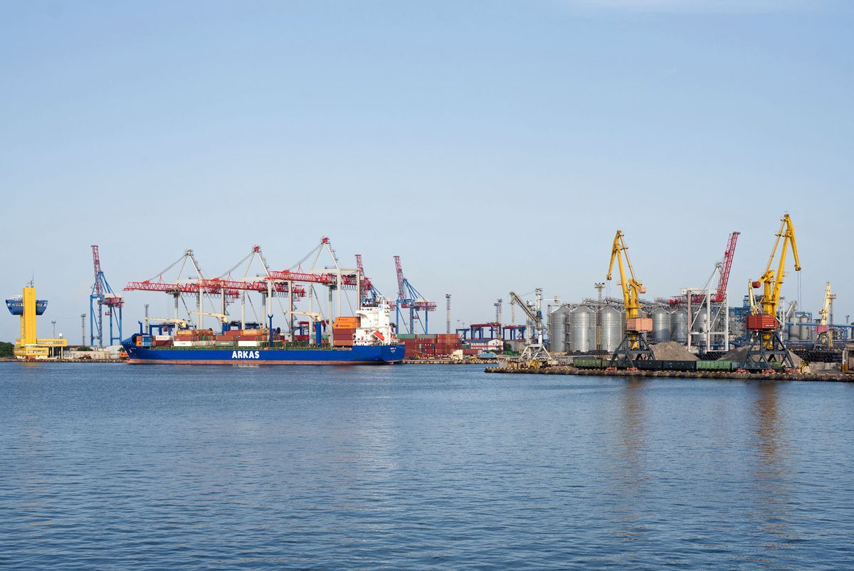 A view on the port of Odessa in Ukraine - 25 June 2021.Une vue sur le port d Odessa en Ukraine - le 25 Juin 2021. (Photo by Benjamin Furst / Hans Lucas / Hans Lucas via AFP)