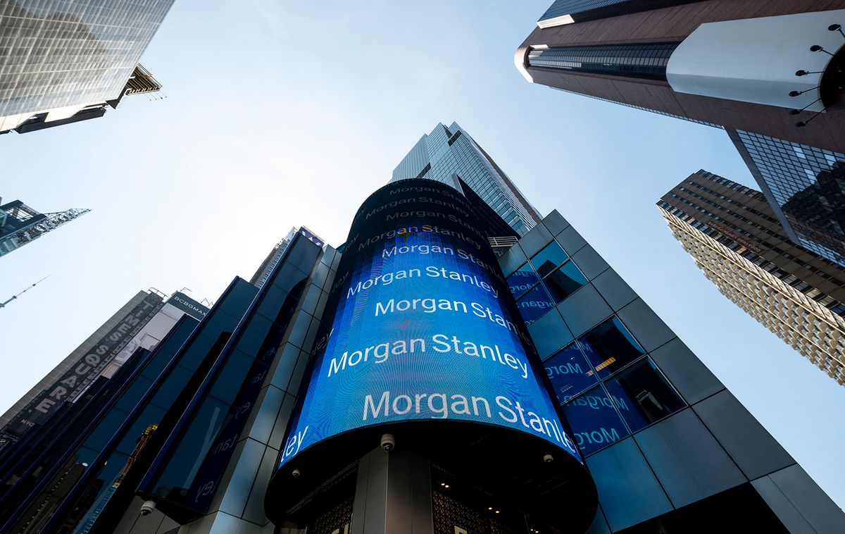 The Morgan Stanley Global Headquarters are pictured on April 17, 2019 in New York City. (Photo by Johannes EISELE / AFP)
