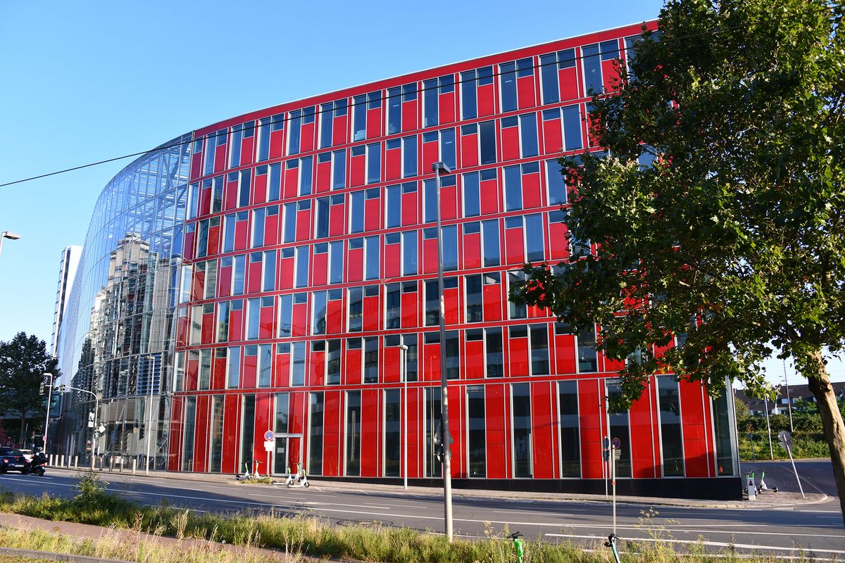 Dusseldorf, North Rhine-Westphalia, Germany - September 8, 2021:  Headquarters of Uniper SE in Düsseldorf, Germany -  Uniper is a German energy company