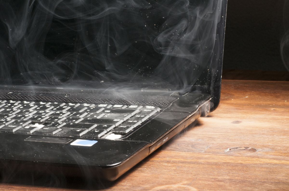 Old,Laptop,Broke,And,Smoked, Old laptop broke and smoked