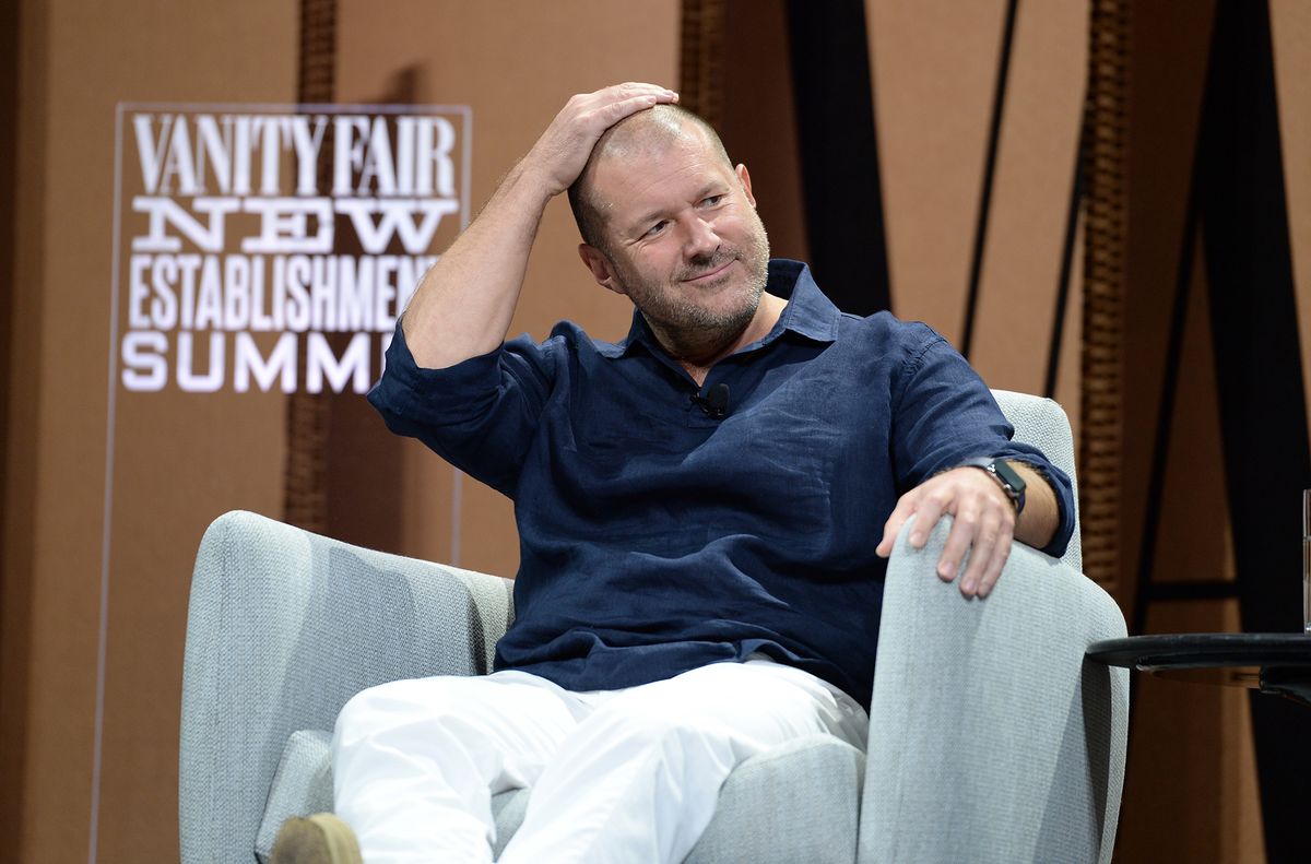 SAN FRANCISCO, CA - OCTOBER 07:  AppleChief Design Officer Jonathan Ive speak onstage during "Changing Worlds, Inventing Worlds" at the Vanity Fair New Establishment Summit at Yerba Buena Center for the Arts on October 7, 2015 in San Francisco, California.  (Photo by Michael Kovac/Getty Images for Vanity Fair)