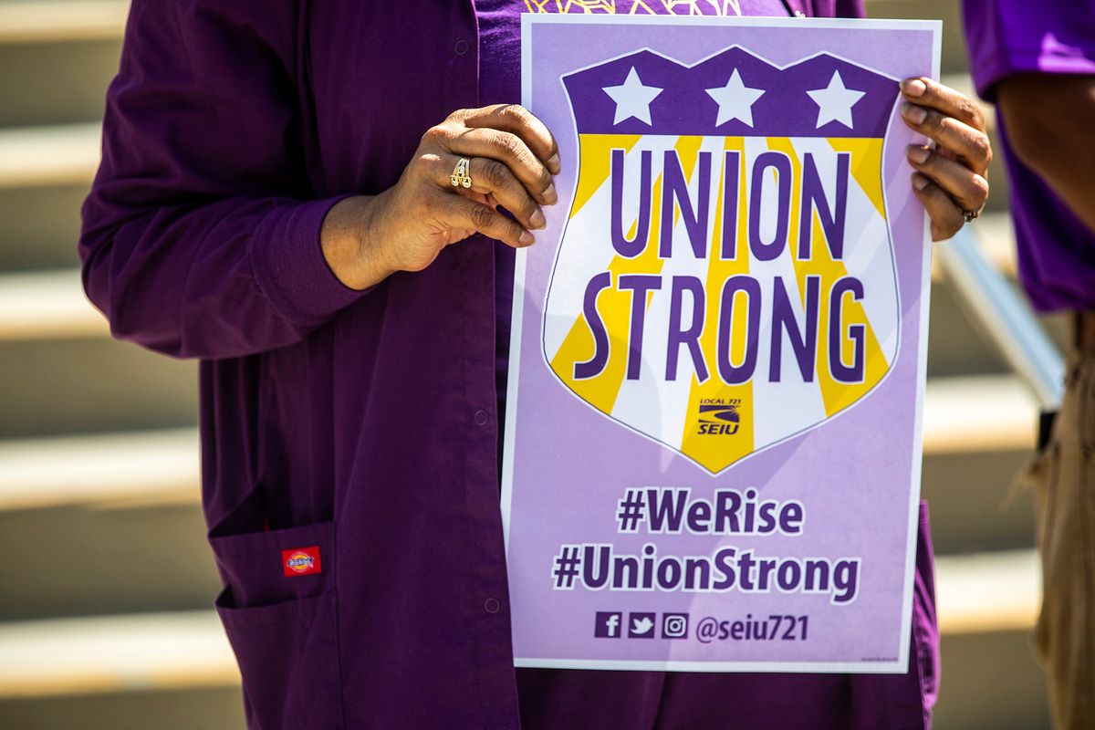 Presser at LAC+USC Medical Center. Two bargaining units of SEIU Local 721 representing roughly 7,000 frontline employees, including nurses and nurse practitioners, are announcing plans at a press conference for a three-day strike beginning on June 1st. Th