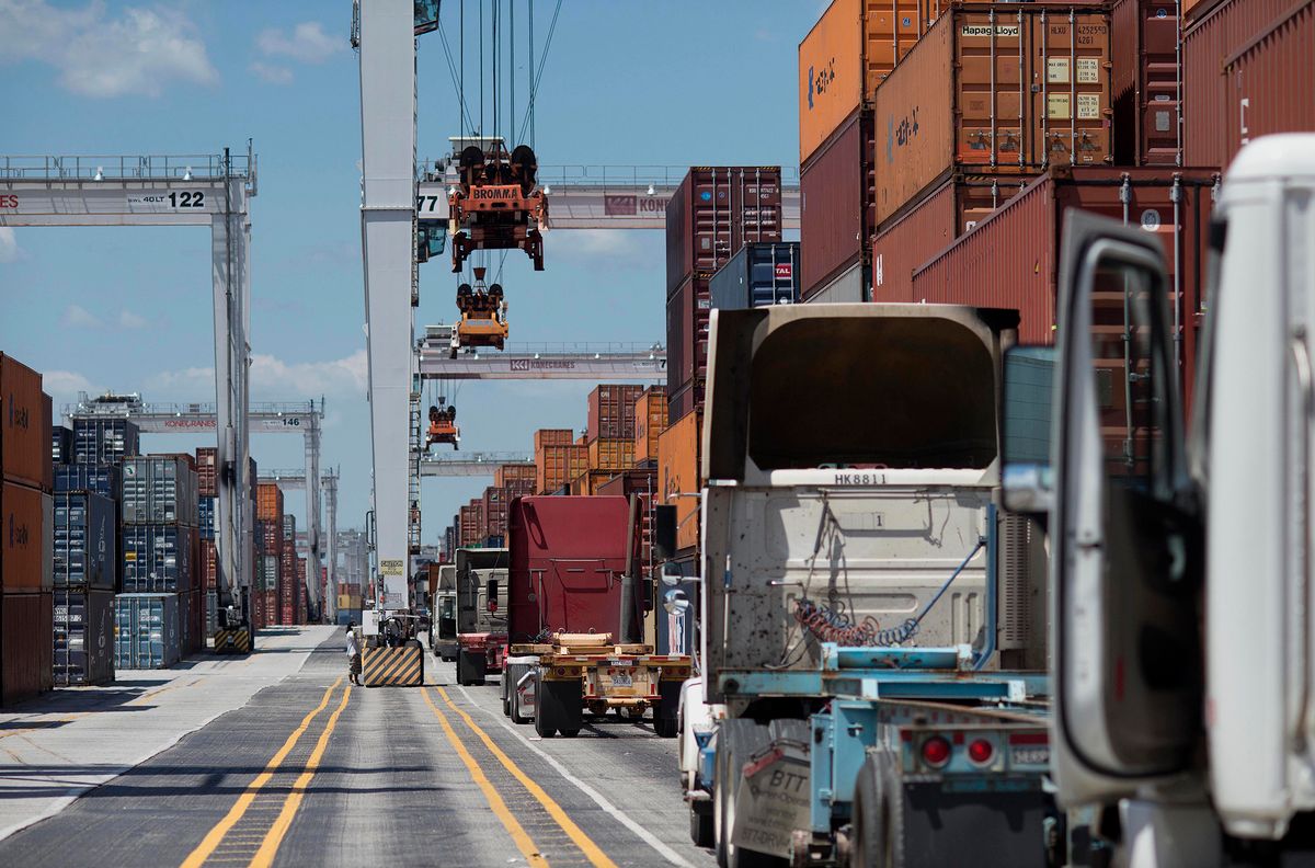 Operations At The Port Of Savannah As Trade Deficit Grew In June