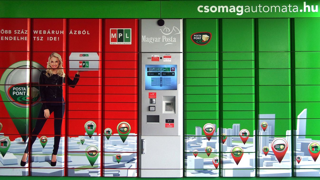 szt l munk ba llnak a Magyar Posta j csomagautomat i