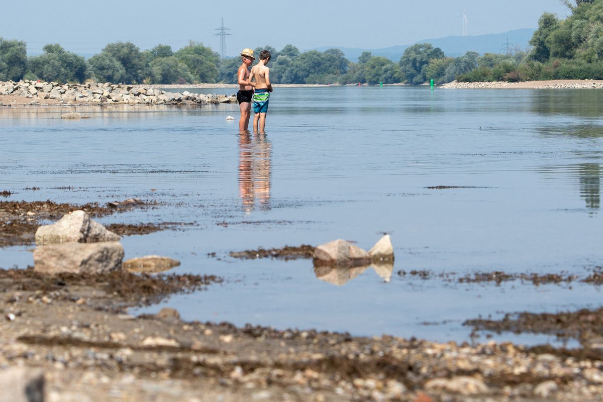 Low water on the Danube