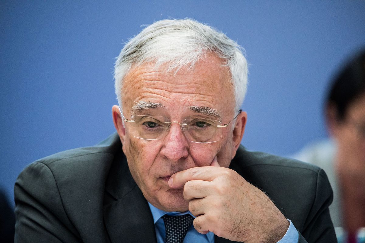 1149463650 Mugur Isarescu, governor of Romani's central bank, pauses at the central, eastern and south-eastern European economies (CESEE) conference at the European Central Bank (ECB) headquarters in Frankfurt, Germany, on Wednesday, June 12, 2019. International Monetary Fund leader Christine Lagarde called on governments to de-escalate current trade disputes and instead work to fix the global system. Photographer: Andreas Arnold/Bloomberg via Getty Images