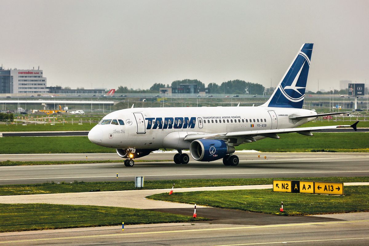 Tarom Romanian Air Transport A318 Airplane At Amsterdam Airport Schiphol, Tarom Romanian Air Transport A318-111 airplane at Amsterdam Airport Schiphol in Amsterdam, Netherlands, on May 03, 2022. (Photo by Creative Touch Imaging Ltd./NurPhoto) (Photo by Creative Touch Imaging Ltd / NurPhoto / NurPhoto via AFP)