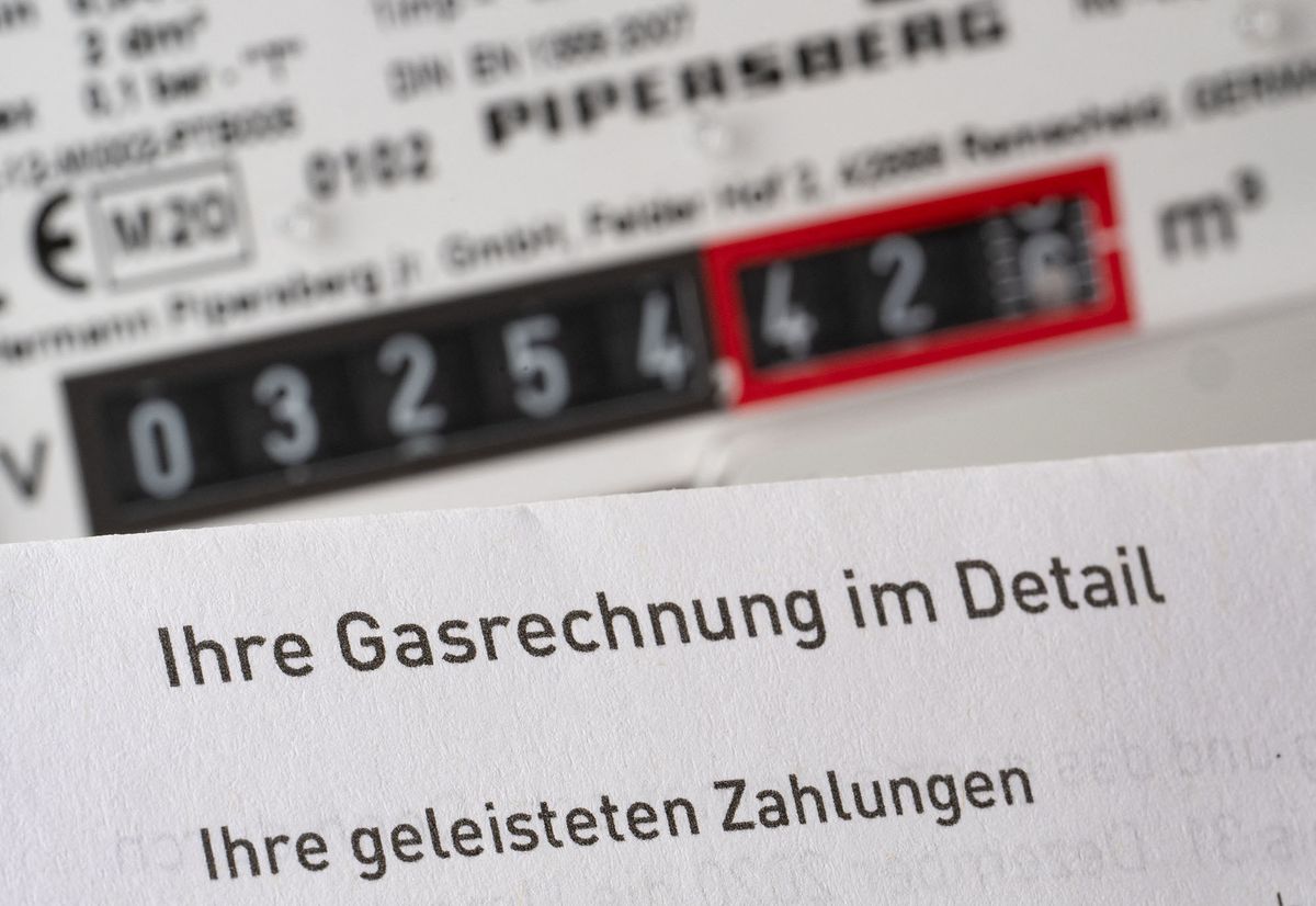 11 July 2022, Baden-Wuerttemberg, Stuttgart: Illustration gas bill. Photo: Bernd Weißbrod/dpa (Photo by BERND WEISSBROD / DPA / dpa Picture-Alliance via AFP)