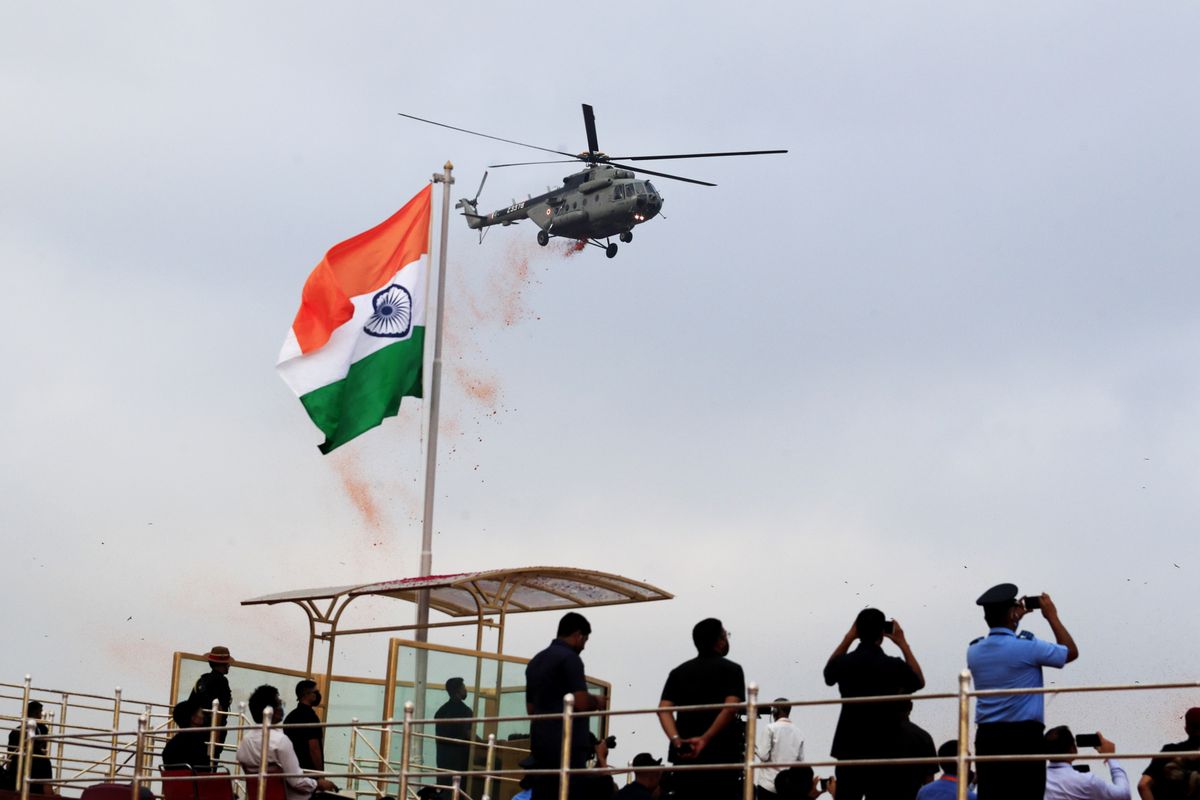 Full dress rehearsals of Independence Day of celebrations in India
