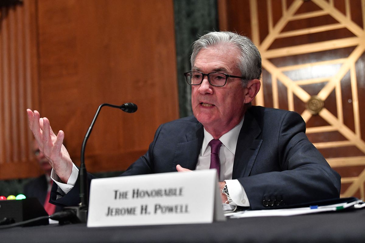 US Federal Reserve Chairman Jerome Powell testifies before a Senate Banking, Housing and Urban Affairs Committee hearing, on Capitol Hill in Washington, DC, July 15, 2021. (Photo by Nicholas Kamm / AFP)