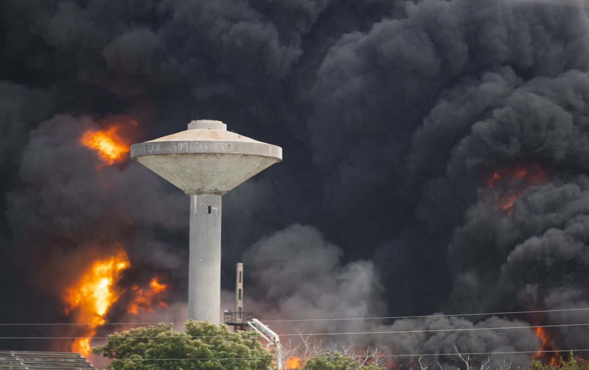 Fire at Cuban Oil Facility