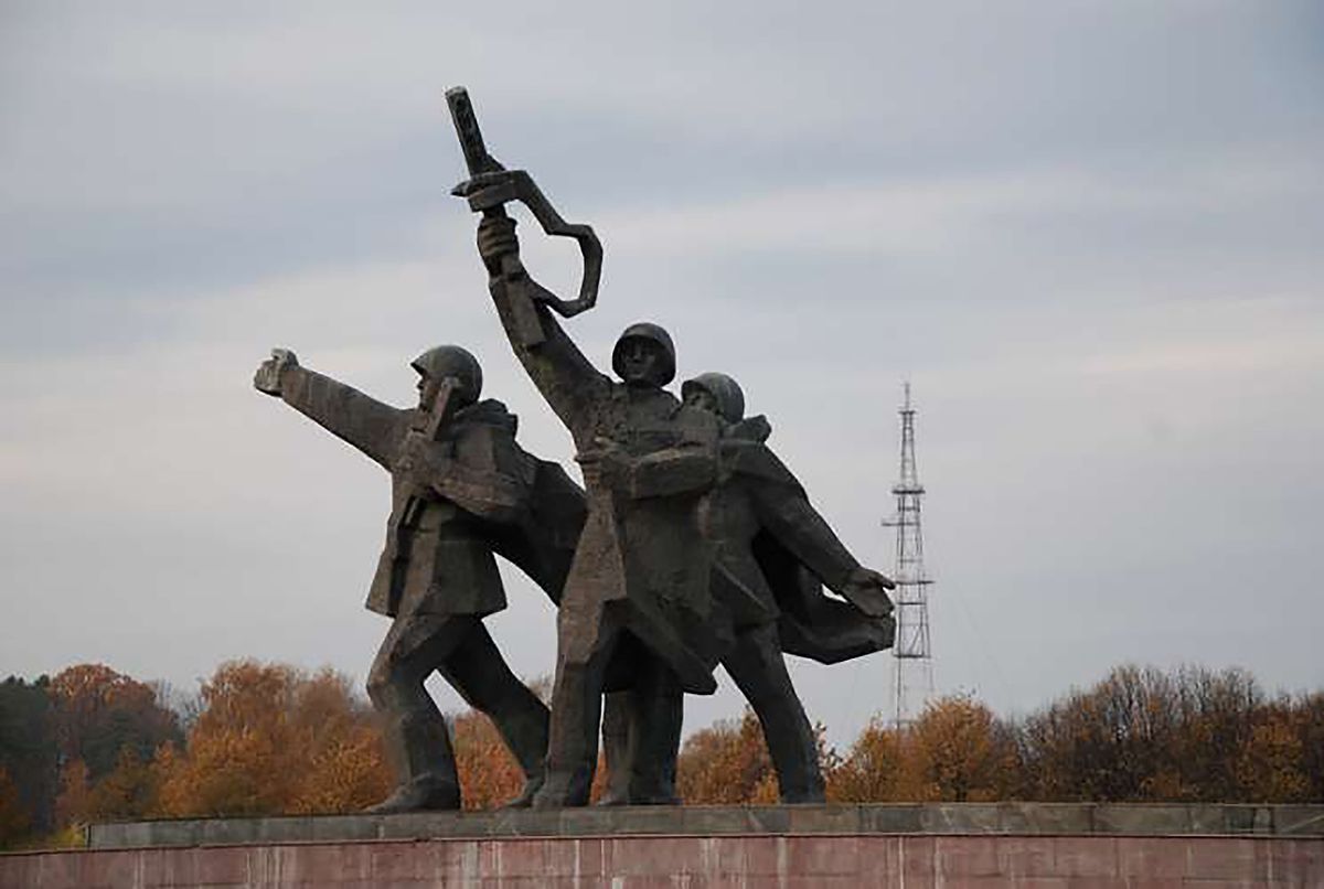 Soviet monument in Pārdaugava