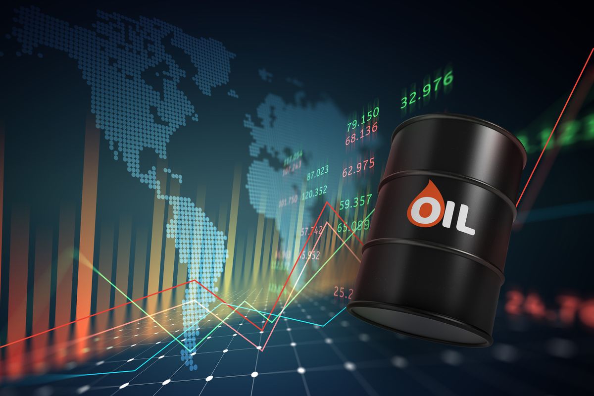 Oil,Barrels,With,A,Growth,Chart,In,The,Investment,Market