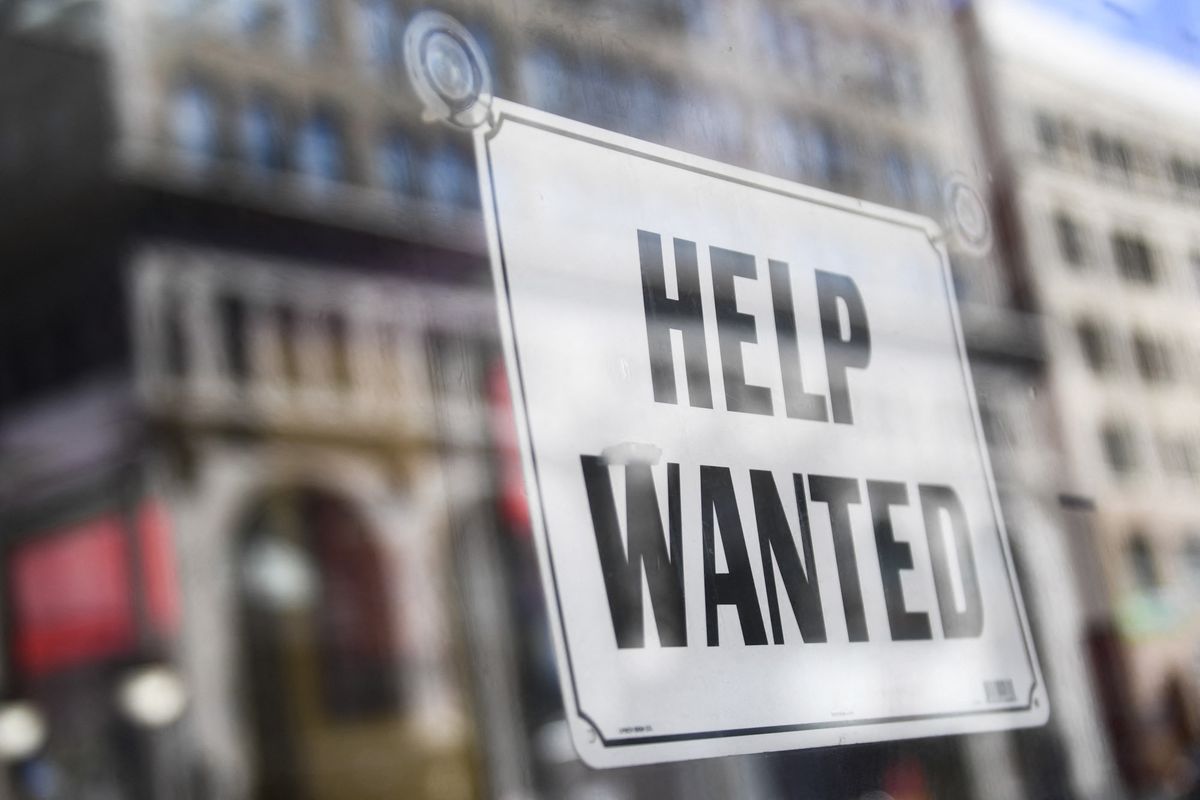 A help wanted sign is displayed in the window of a fast food restaurant on March 11, 2022 in downtown Los Angeles, California. US consumer prices hit a new 40-year high in February 2022 as the world's largest economy continued to be battered by a surge of inflation, which the fallout from Russia's invasion of Ukraine is expected to worsen.
Patrick T. FALLON / AFP