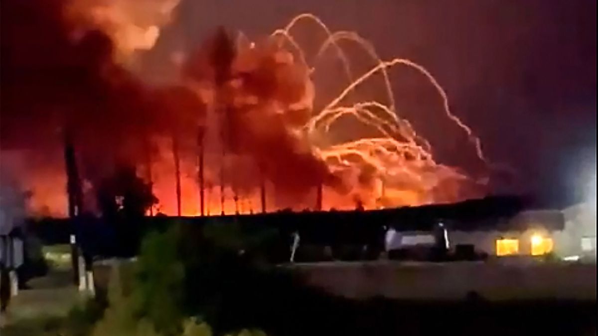 Lőszerraktár robbant, két orosz falut evakuálni kellett 