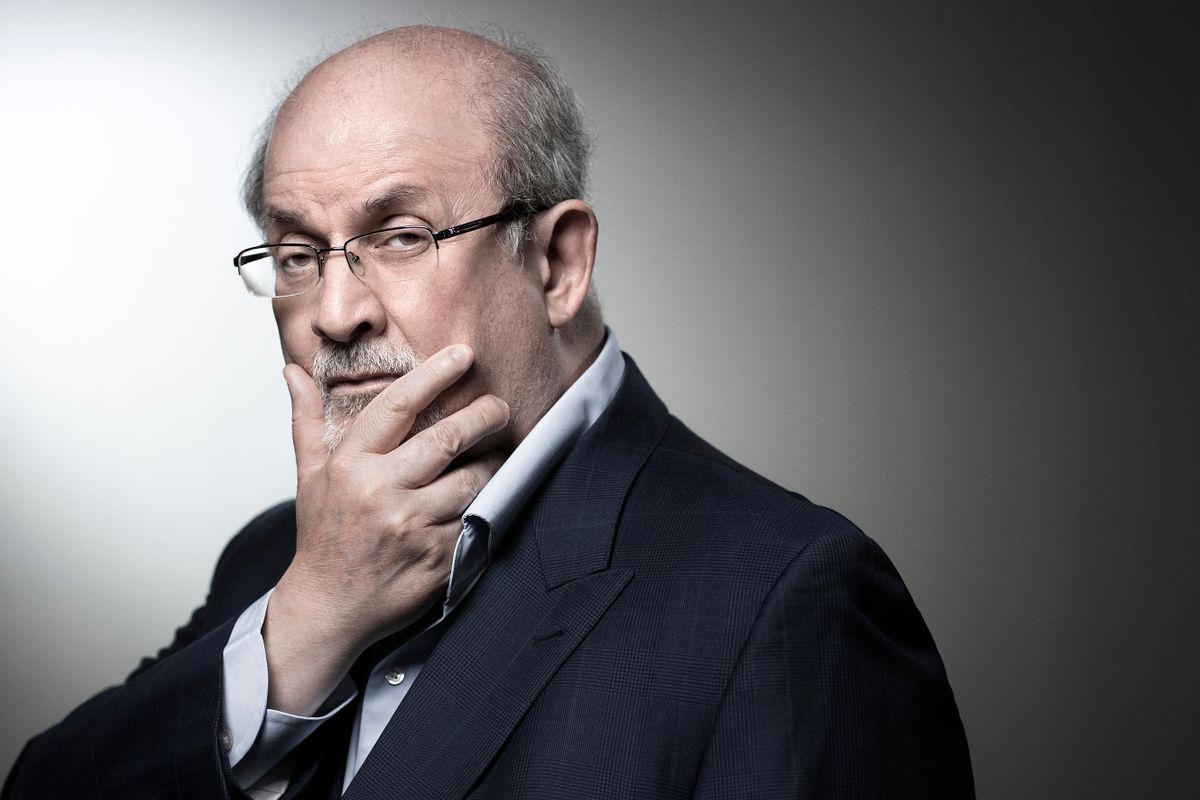 (FILES) In this file photo taken on September 10, 2018, British novelist and essayist Salman Rushdie poses during a photo session in Paris. - Salman Rushdie, who spent years in hiding after an Iranian fatwa ordered his killing, was on a ventilator and could lose an eye following a stabbing attack at a literary event in New York state on August 11, 2022.