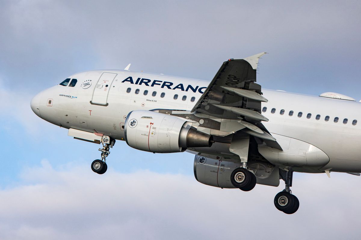 Air France Airbus A318 Aircraft Departure From Amsterdam