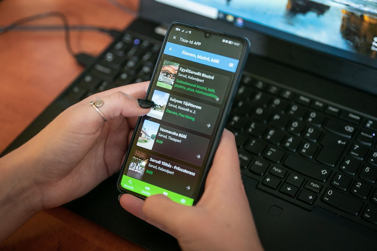 Tisza-tó App mobil applikáció.
