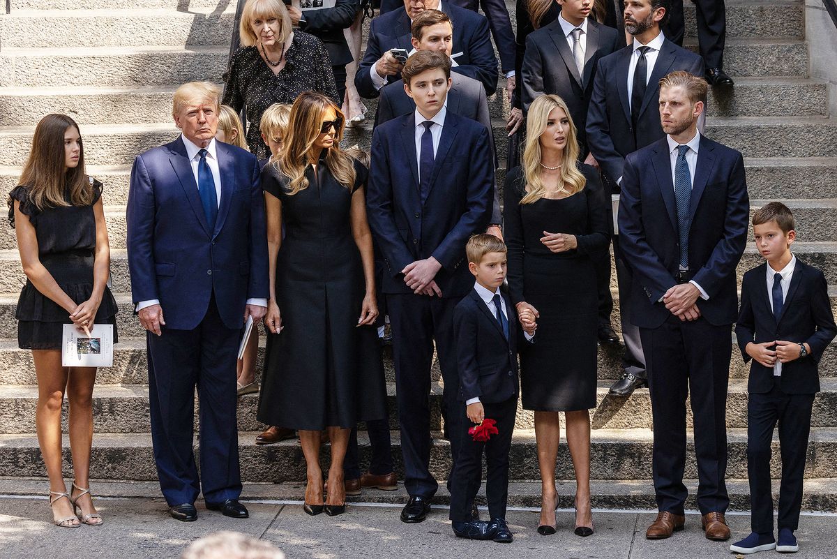 Funeral of Ivana Trump, first wife of ex-president Donald Trump