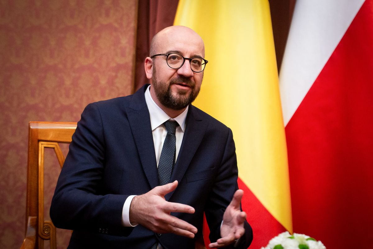Polish Politics And More (archives 2016-2022) Charles Michel in Warsaw, Poland on March 12, 2019 (Photo by Mateusz Wlodarczyk/NurPhoto)