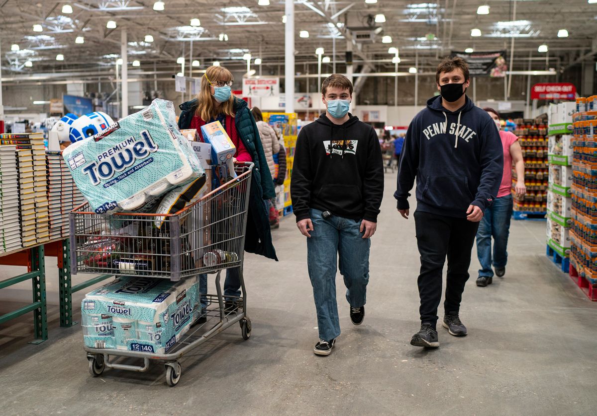 Costco Shoppers In Colchester, Vermont