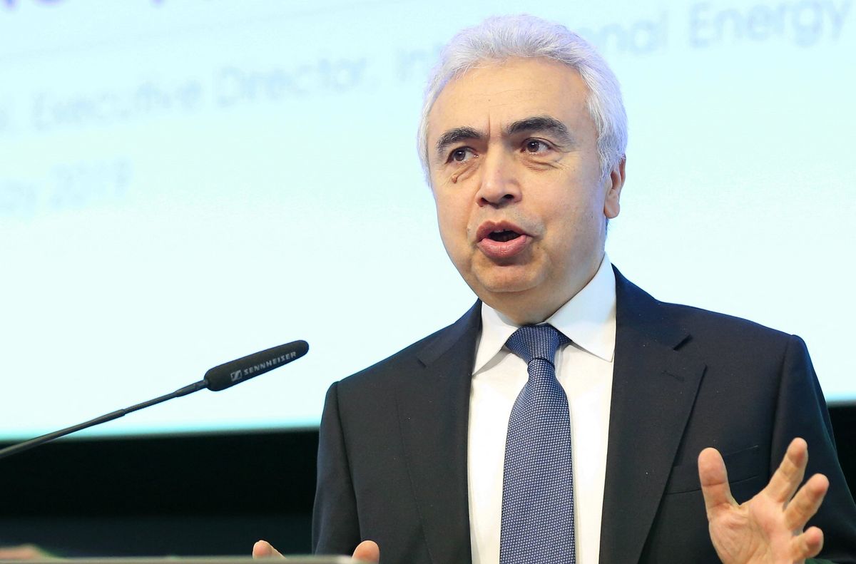EU-U.S Energy Council B2B Forum on LNG BRUSSELS, BELGIUM - MAY 02 : Executive director of the International Energy Agency, Fatih Birol speaks at the 1st EU-U.S. Energy Council High-Level B2B Forum on LNG at the European Commission in Brussels, Belgium on May 2, 2019. European Commissioner for Climate Action and Energy Miguel Arias Canete (not seen) and US Secretary of Energy Rick Perry (not seen) also attended the forum. Dursun Aydemir / Anadolu Agency (Photo by Dursun Aydemir / ANADOLU AGENCY / Anadolu Agency via AFP)