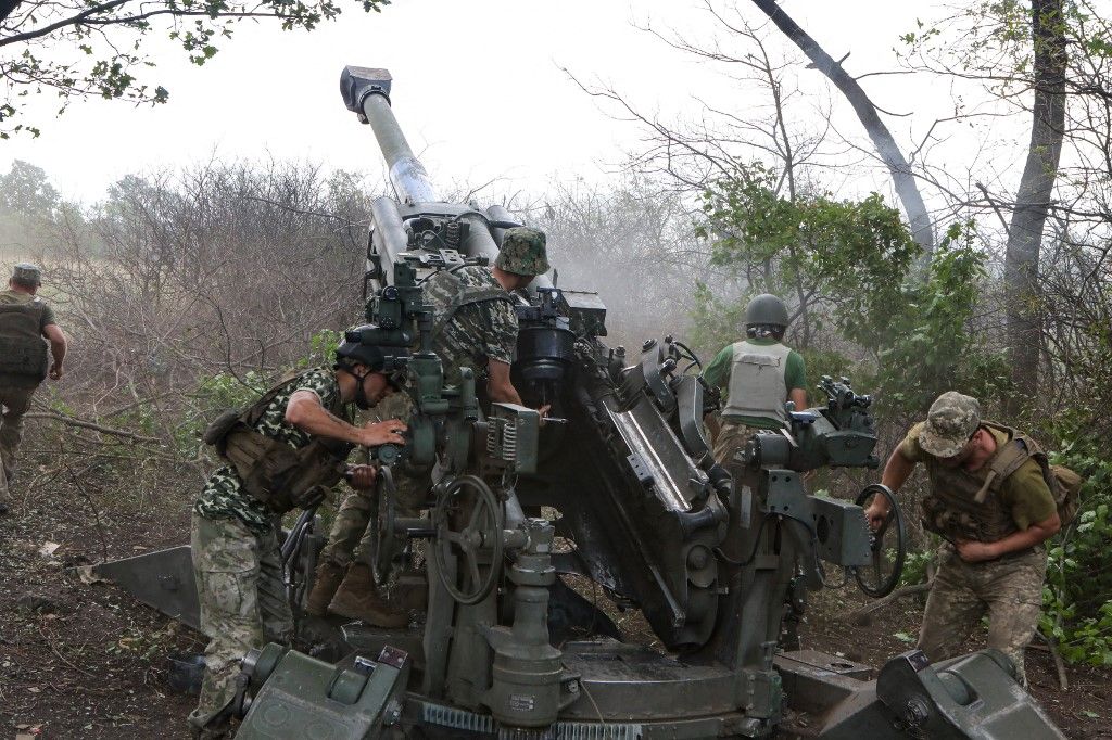 Ukrainian artillery unit in Kharkiv Region