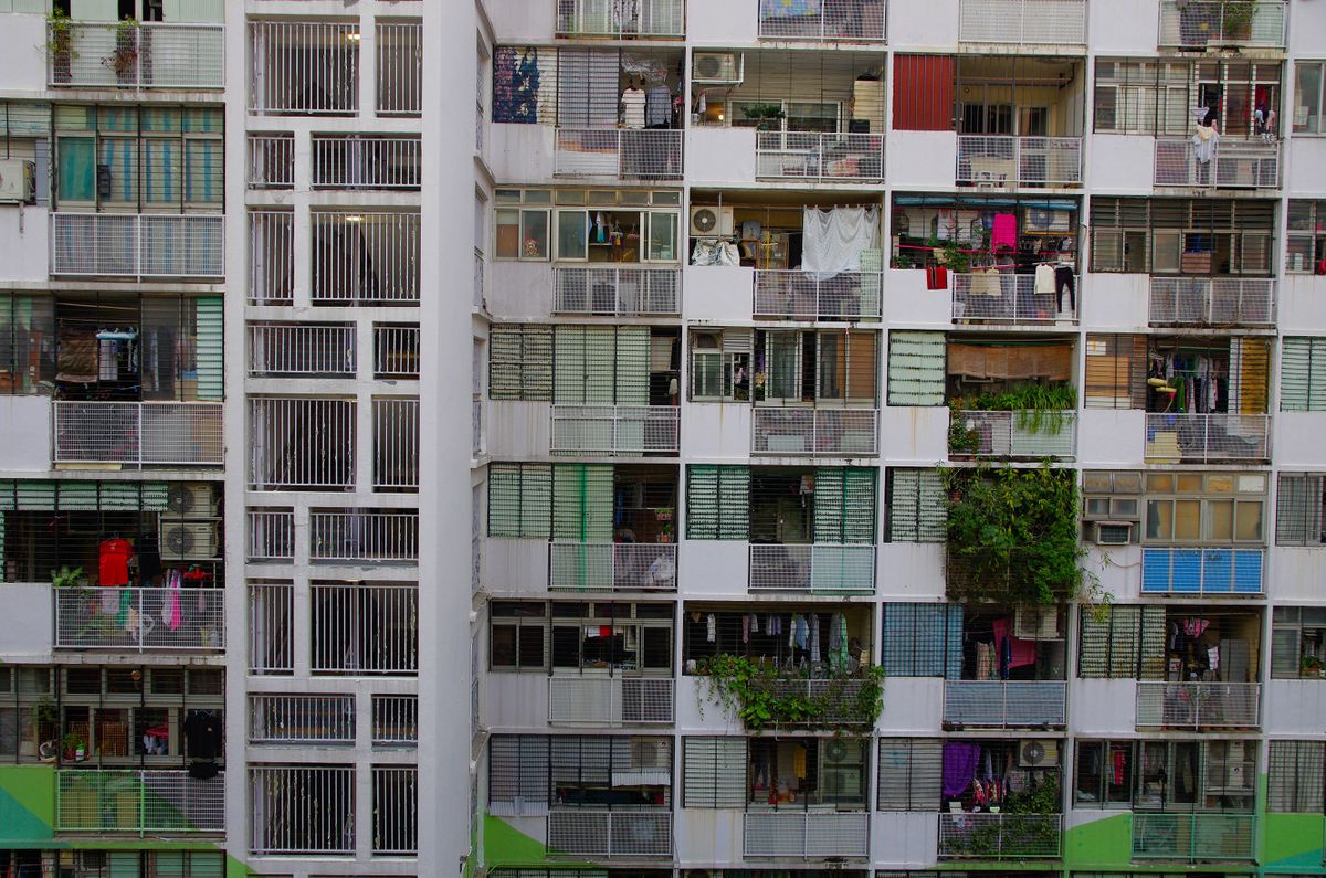 Public housing built and managed by the Hong Kong government