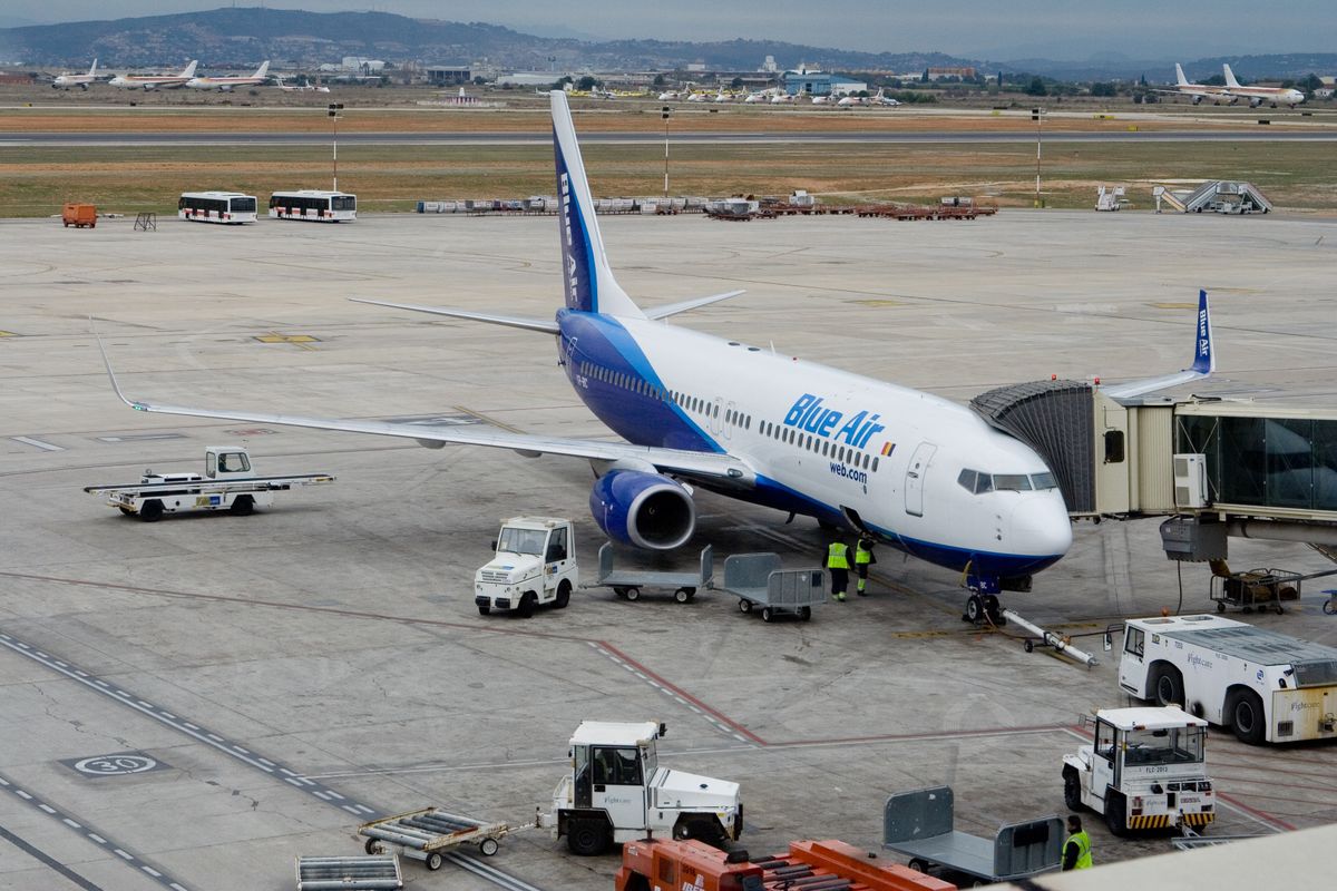 Valencia,,Spain,-,January,26:,Romanian-owned,Airline,Blue,Air,Has
