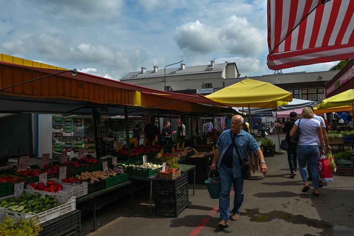 Rzeszow market.On Thursday, July 28, 2022, in Rzeszow, Subcarpathian Voivodeship, Poland.