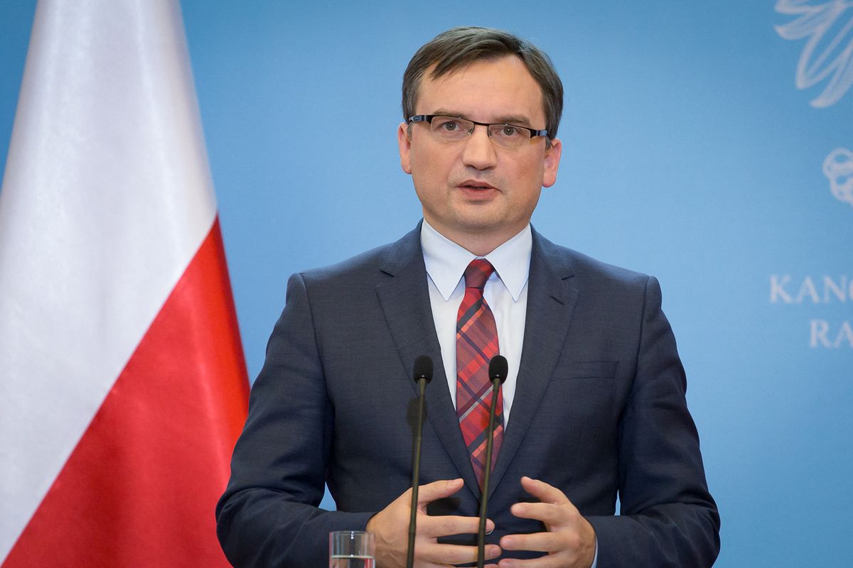 Polish Politics And More (archives 2016-2022) Polish minister of justice, Zbigniew Ziobro during the press conference at Chancellery of the Prime Minister in Warsaw, Poland on October 25, 2016  (Photo by Mateusz Wlodarczyk/NurPhoto) (Photo by Mateusz Wlodarczyk / NurPhoto / NurPhoto via AFP)